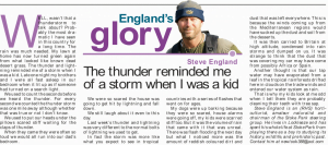Englands Glory - column in the Bristol Post